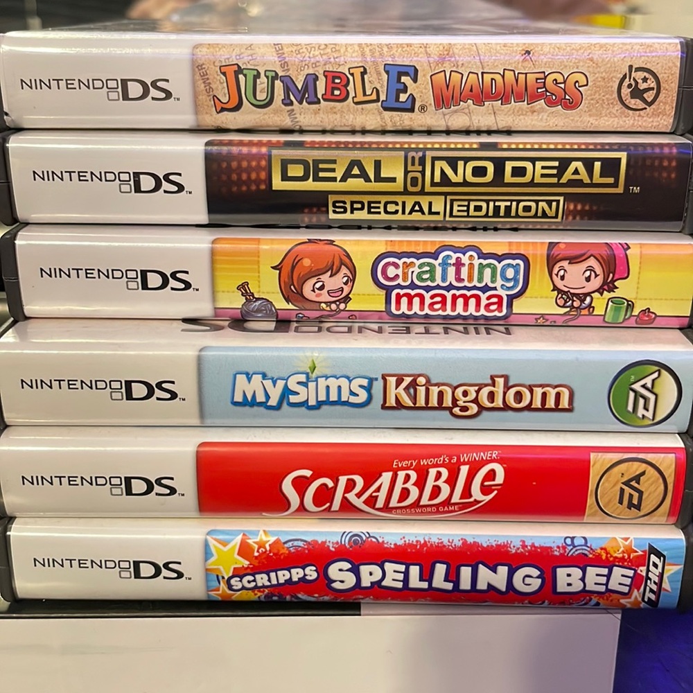 Nintendo DS games (brain games/variety) $8 each SIMS SOLD